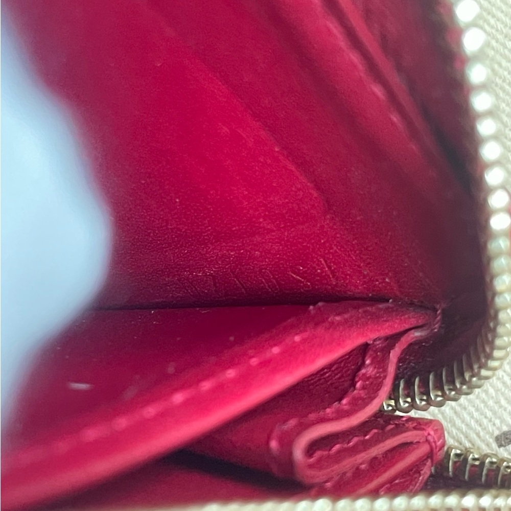 Louis Vuitton Vernis Zippy Coin Purse Pomme D’Amour Red Wallet - Picture 12 of 16